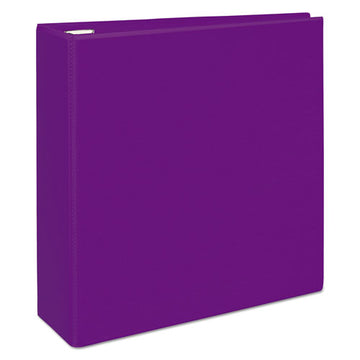 Avery® Heavy-duty View Binder With Durahinge And Locking One Touch Ezd Rings, 3 Rings, 4" Capacity, 11 X 8.5, Purple freeshipping - TVN Wholesale